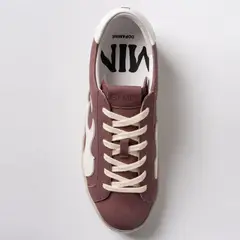 GAMIN - Zapatilla Urbana Mujer Cuero Burdeo
