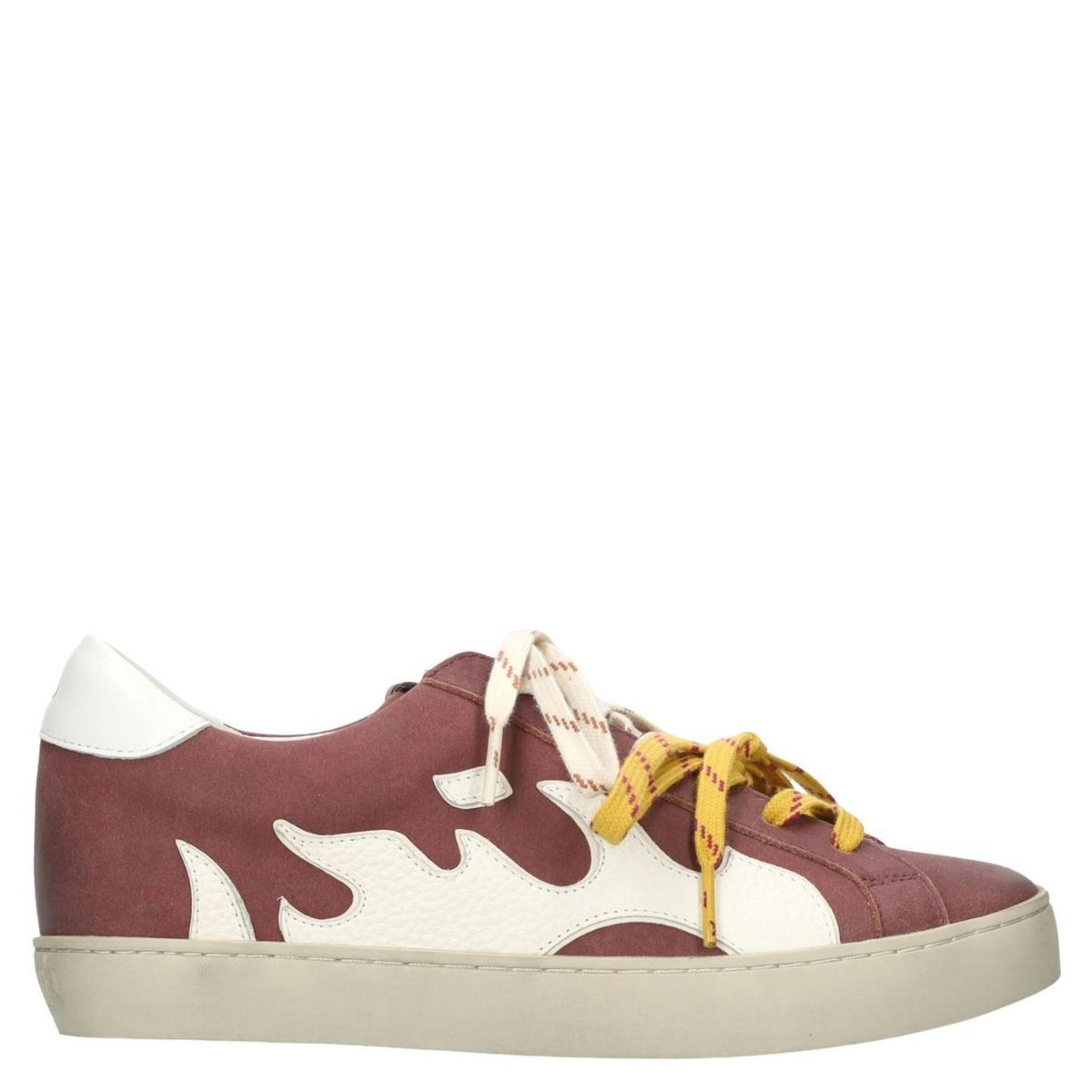 GAMIN - Zapatilla Urbana Mujer Cuero Burdeo Gamin
