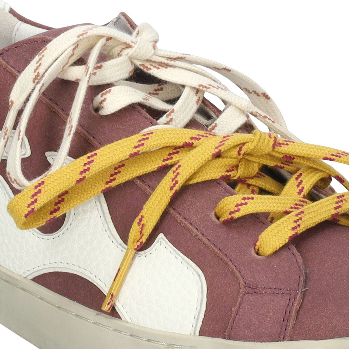 GAMIN - Zapatilla Urbana Mujer Cuero Burdeo Gamin