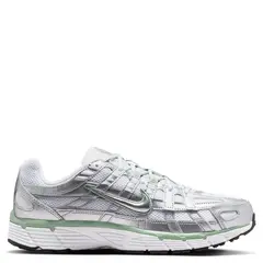 NIKE - P-6000 Zapatilla Urbana Mujer Cuero Plata