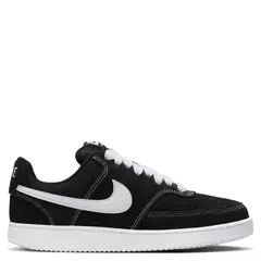 NIKE - Court Vision Lo Fl Zapatilla Urbana Mujer Cuero Negro
