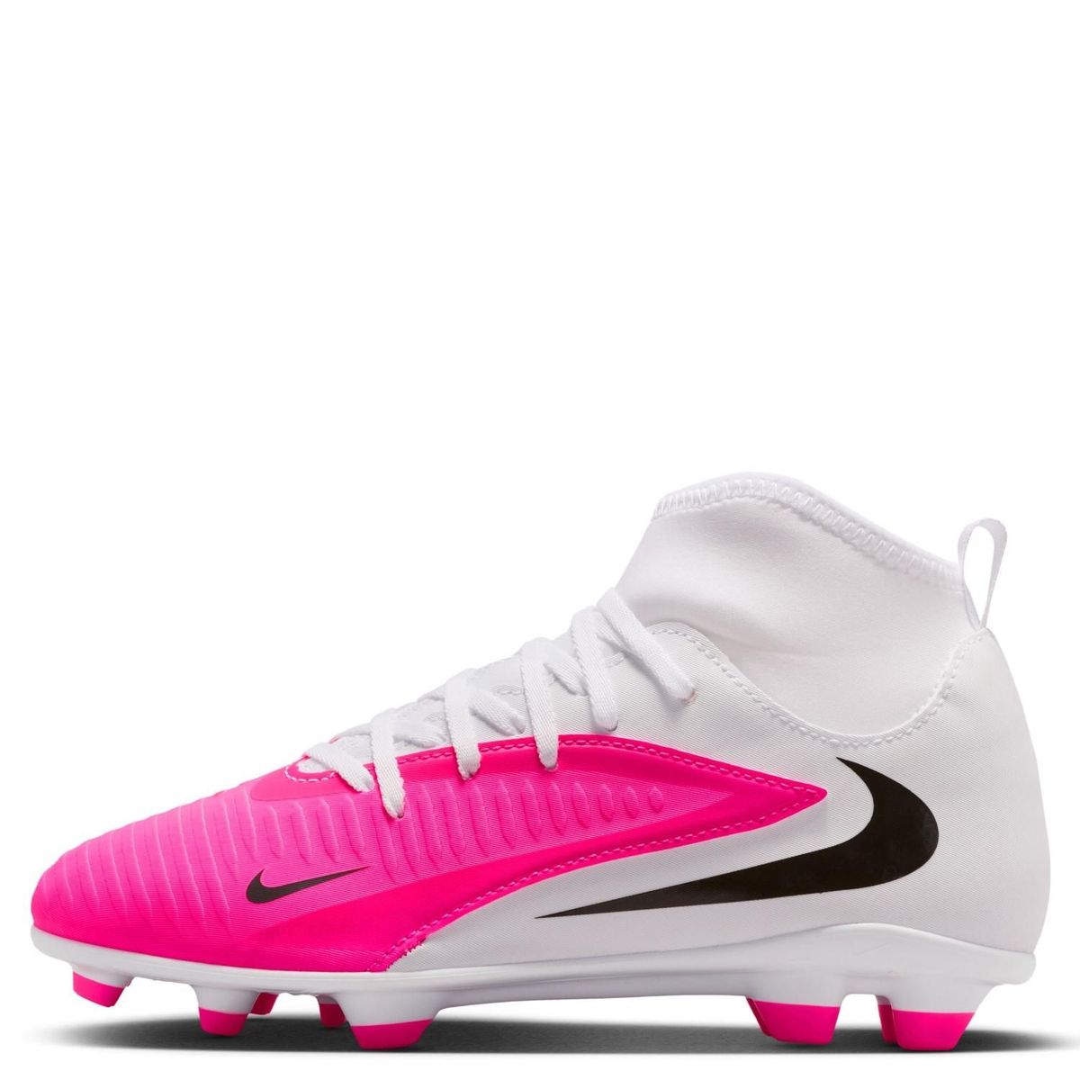 NIKE - Phanto6 High Club Fg/Mg Zapatilla Fútbol Niño (31 a 37.5) Fucsia Nike