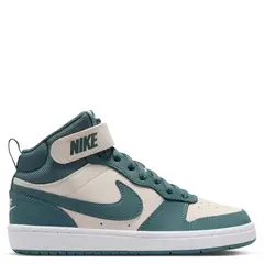 NIKE - Court Borough Mid 2 Zapatilla Urbana Niño Cuero Blanco (34.5 a 38.5)
