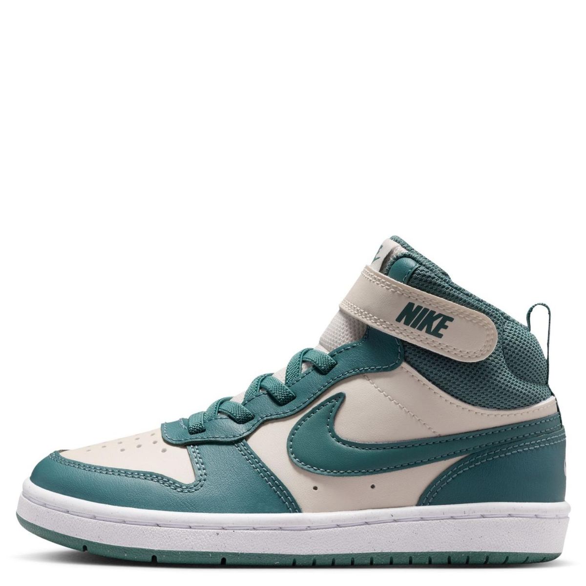 NIKE - Court Borough Mid 2 Zapatilla Urbana Niño Cuero Blanco (27 a 34) Nike