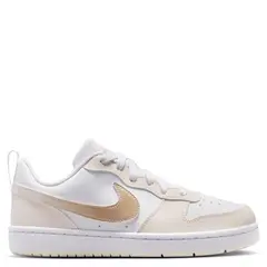 NIKE - Court Borough Lobball Zapatilla Urbana Niña Blanco (34.5 a 38.5)