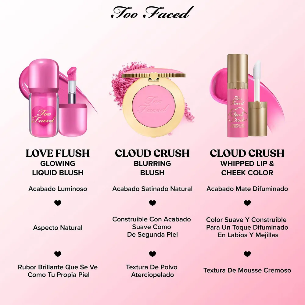 Too Faced Love Flush Glowing Liquid Blush First Love, foto 7