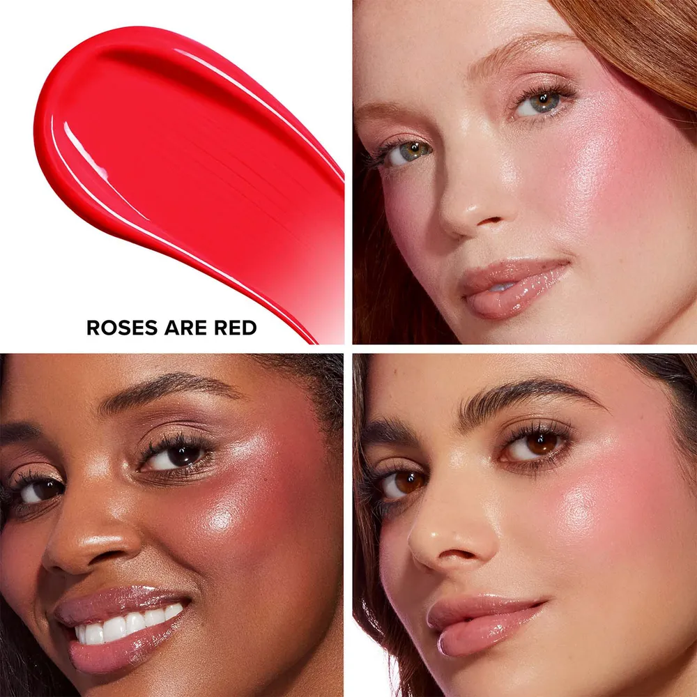 Too Faced Love Flush Glowing Liquid Blush Roses Are Red, foto 3
