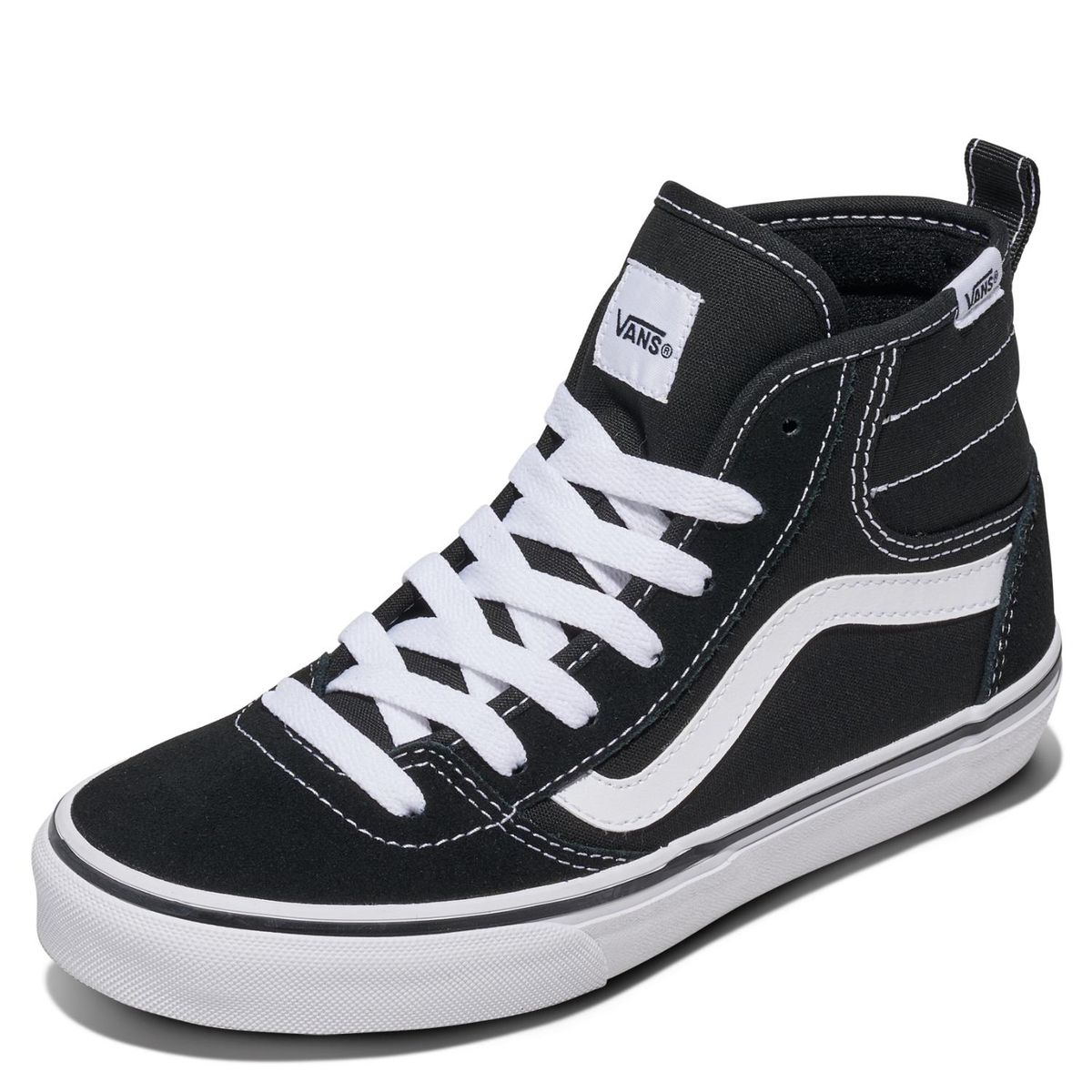 VANS - Ashwood Hi Zapatilla Urbana Unisex Niño Negro (27 a 38) Vans