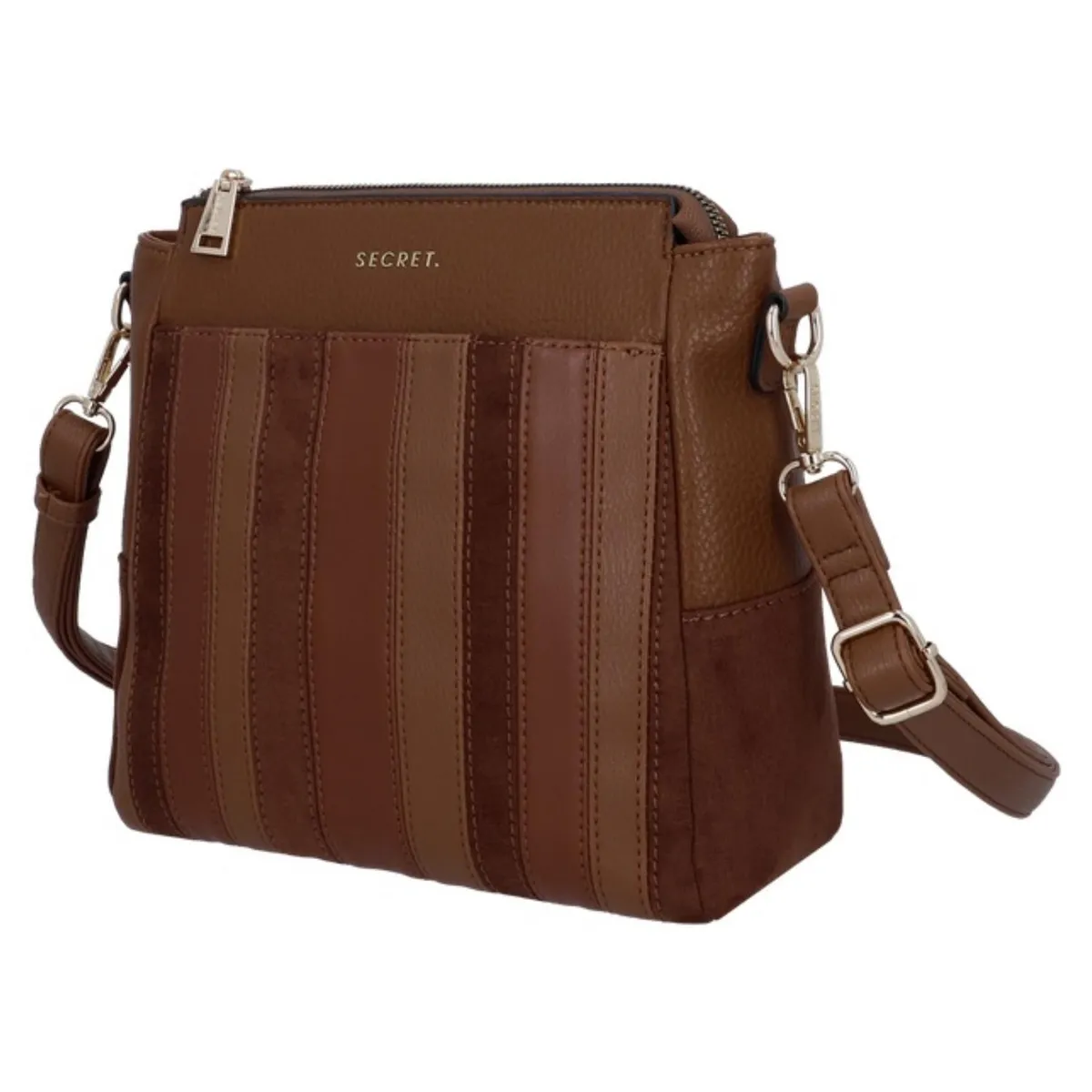SECRET - Cartera Bandolera Pretoria ST6 Mediana Café Secret