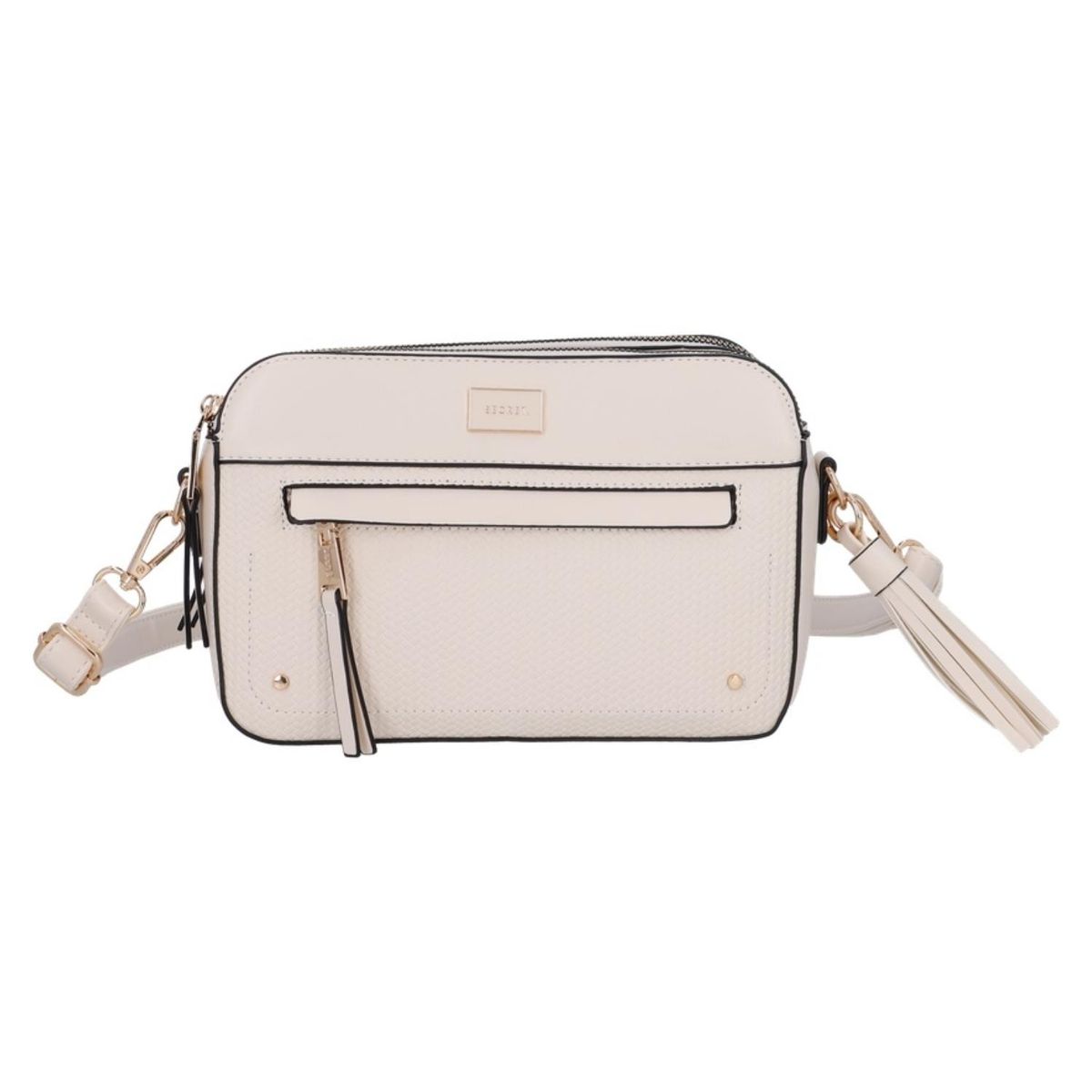 SECRET - Cartera Bandolera Akraness ST6 Pequeña Beige Secret