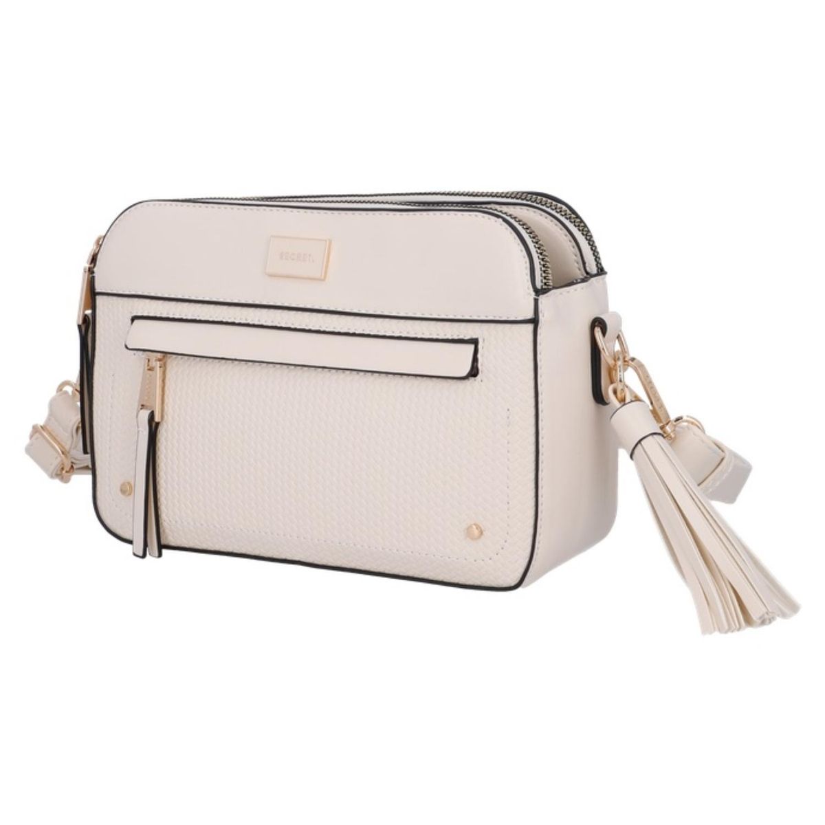 SECRET - Cartera Bandolera Akraness ST6 Pequeña Beige Secret