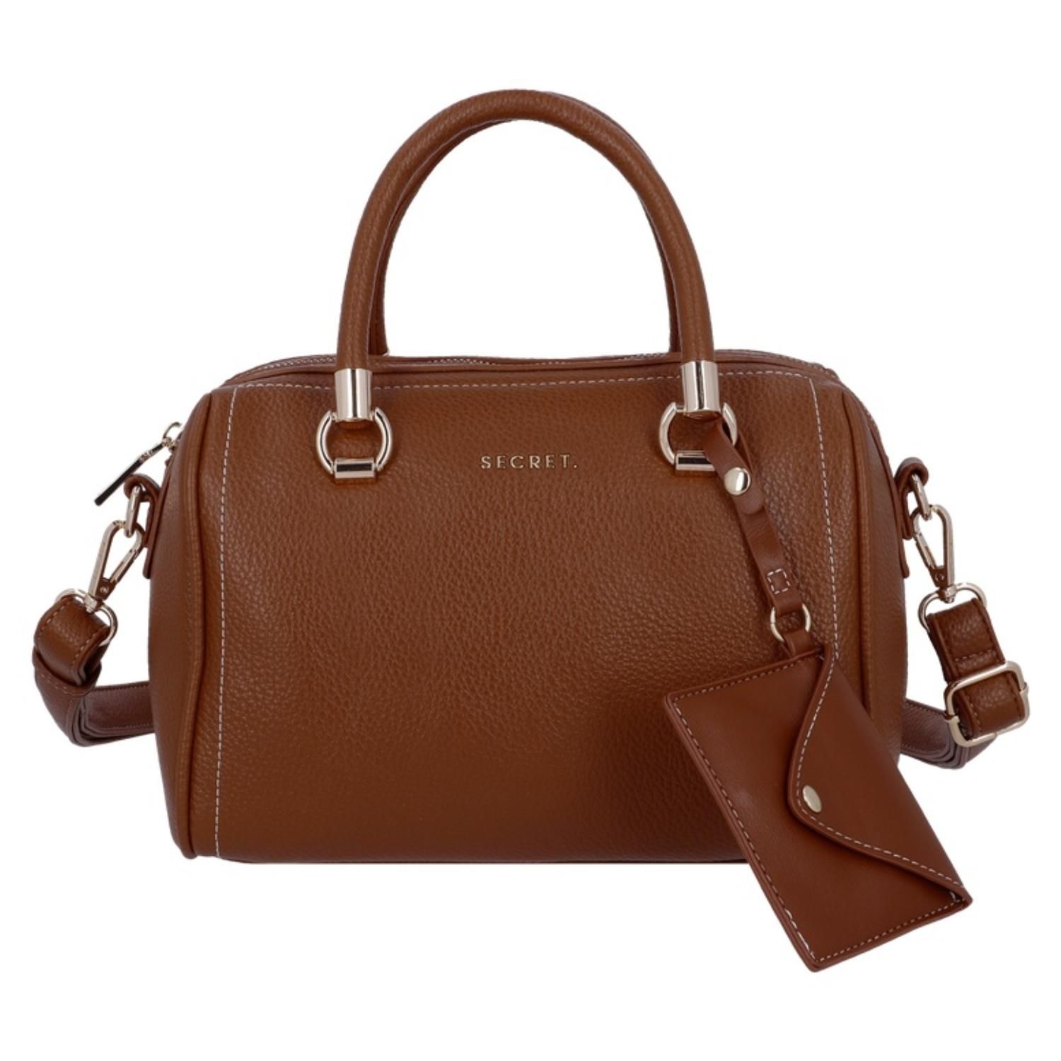 SECRET Cartera de mano Dublin ST6 Mediana Café Secret | Falabella