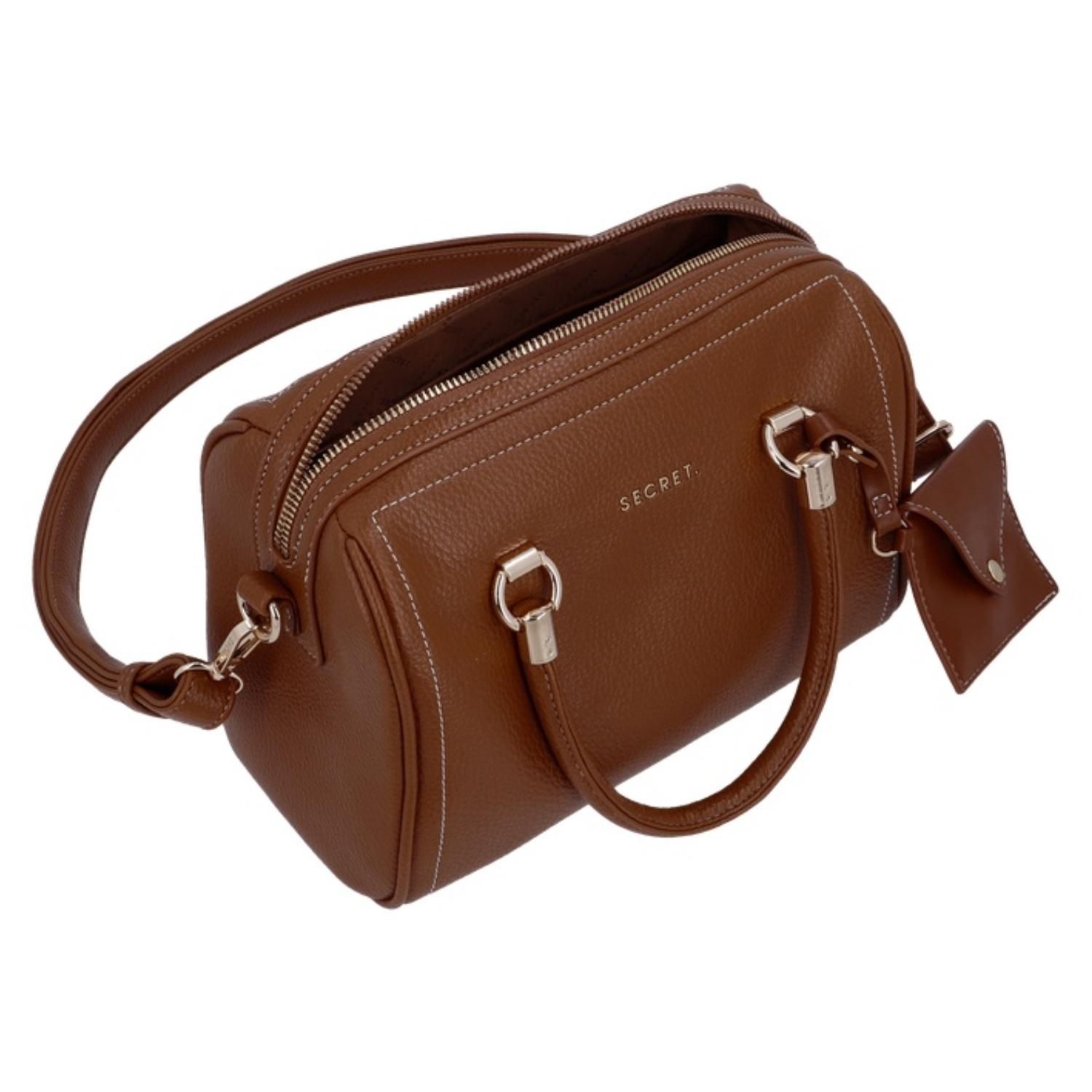 SECRET Cartera de mano Dublin ST6 Mediana Café Secret | Falabella