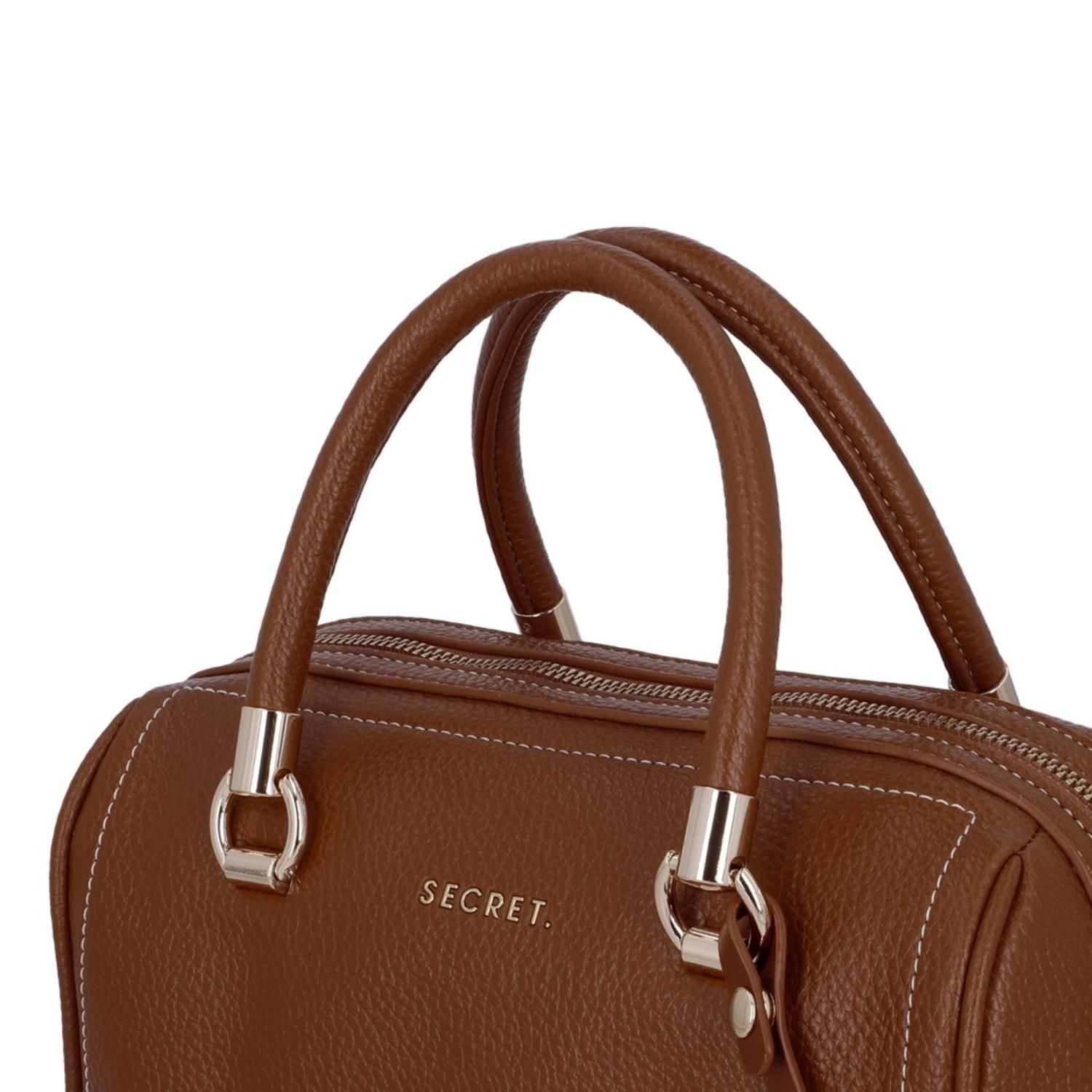 SECRET Cartera de mano Dublin ST6 Mediana Café Secret | Falabella