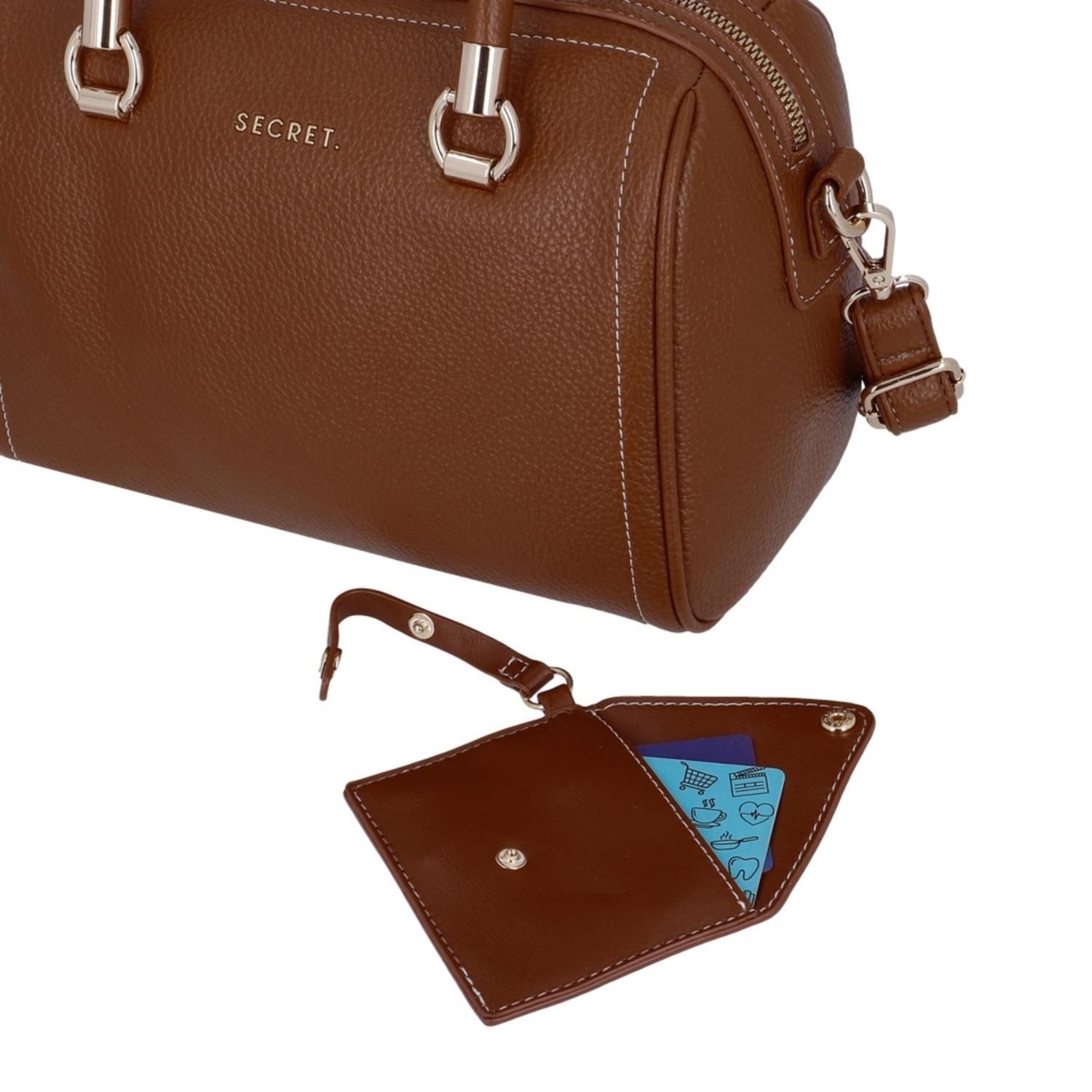 SECRET Cartera de mano Dublin ST6 Mediana Café Secret | Falabella