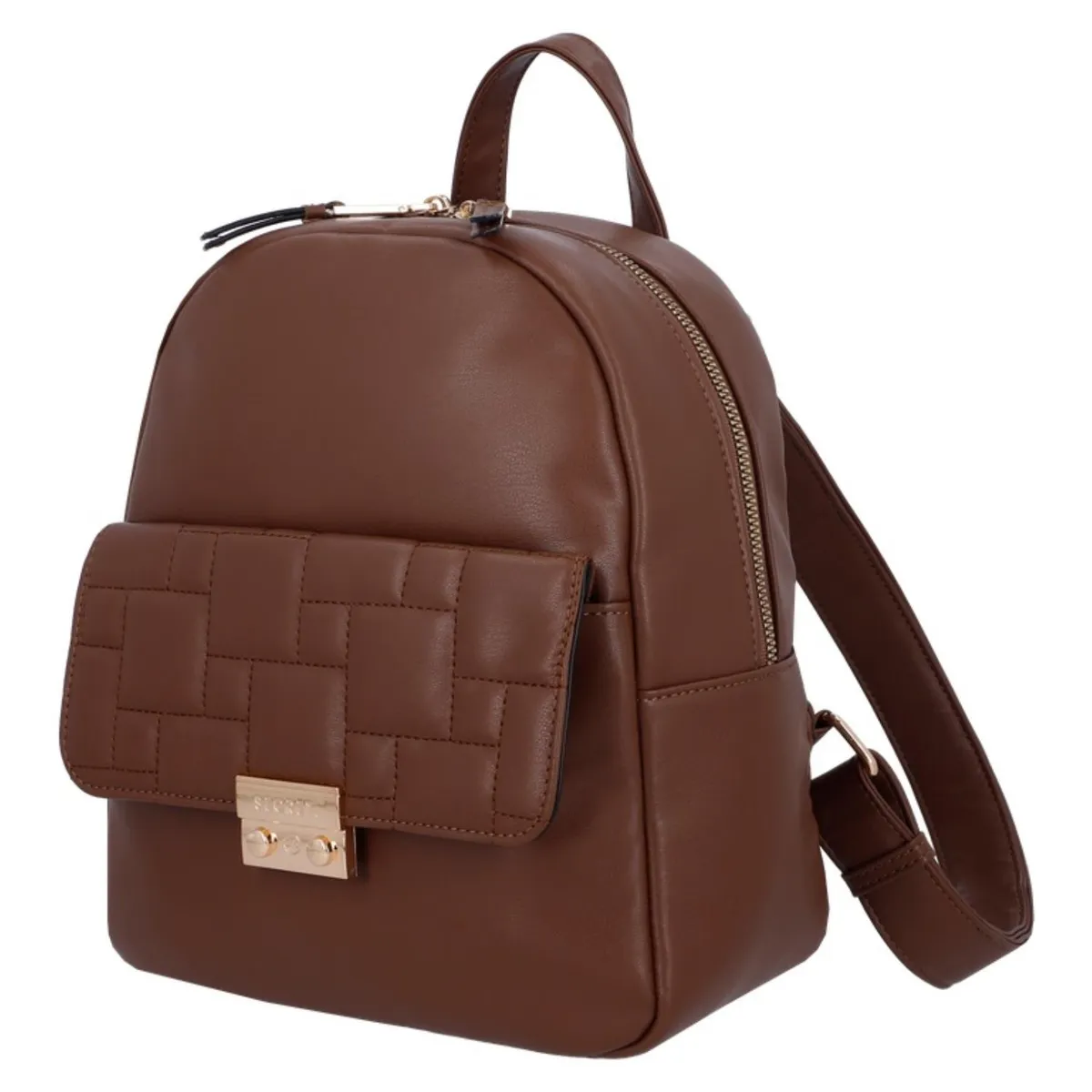 SECRET - Mochila Mujer Taveta ST6 Mediana Café Secret