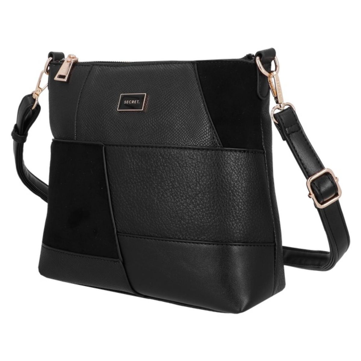 SECRET - Cartera Bandolera Cracovia ST6 Grande Negro Secret