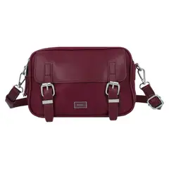 SECRET - Cartera Bandolera Harbin ST6 Pequeña Burdeo