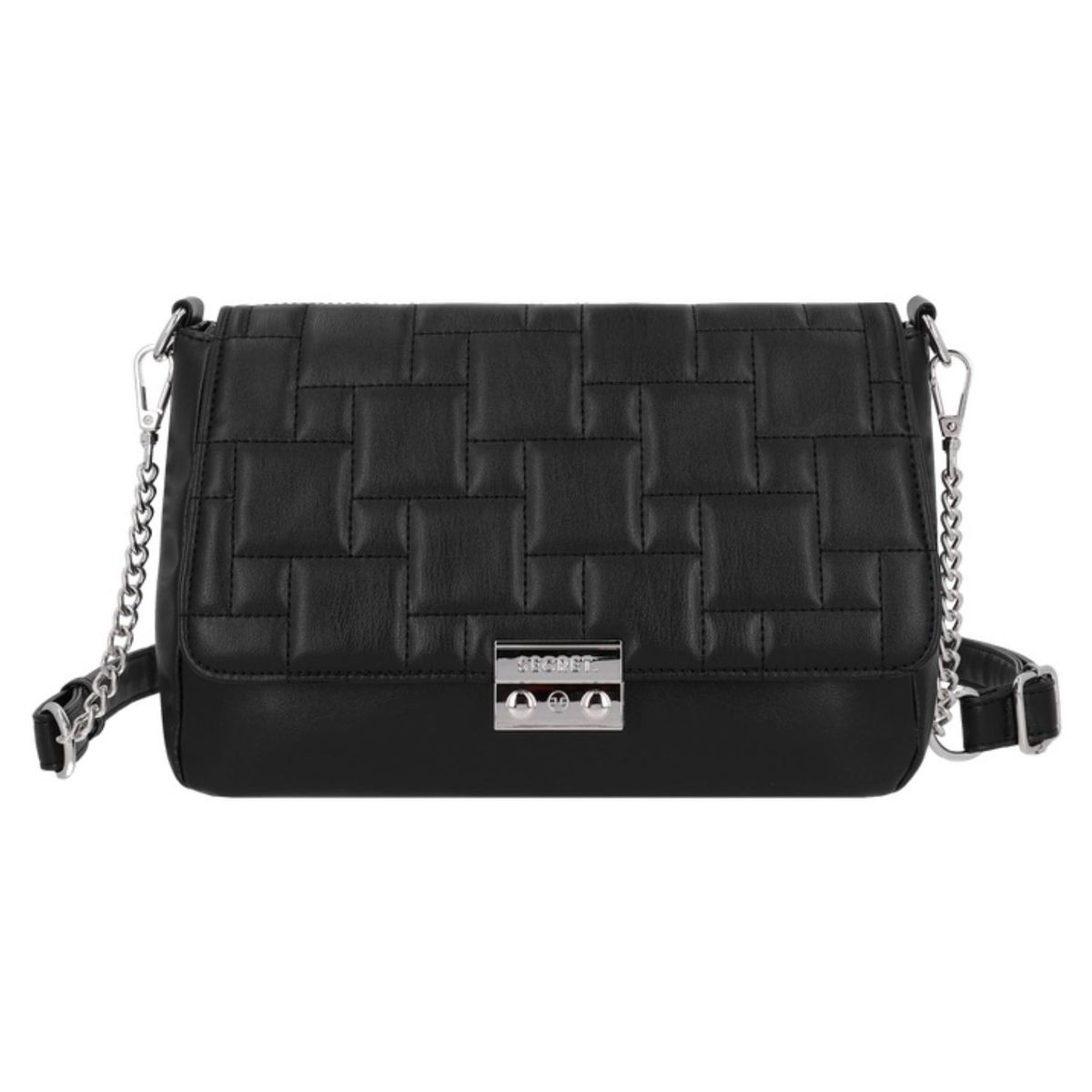 SECRET - Cartera Bandolera Taveta ST6 Mediana Negro Secret
