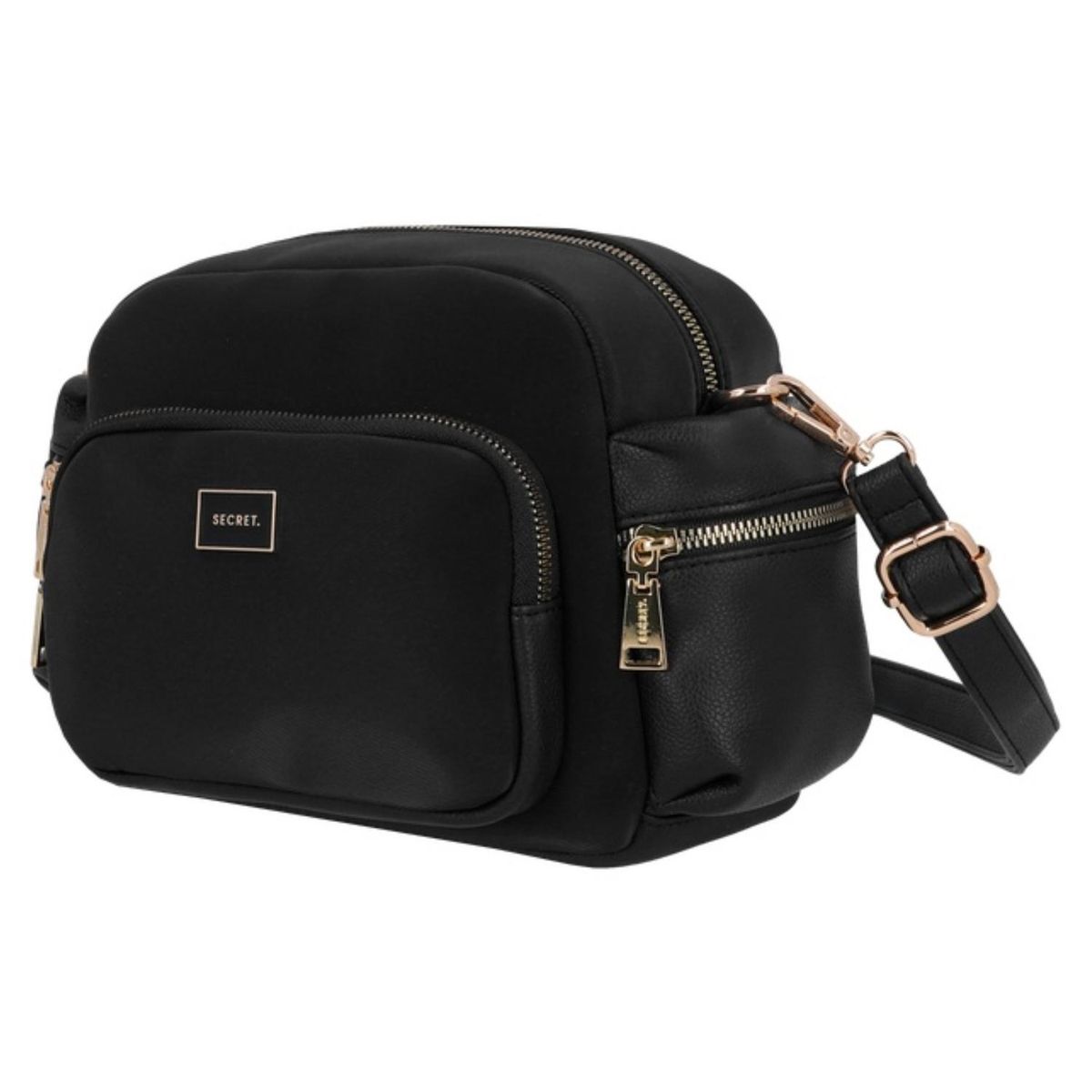 SECRET - Cartera Bandolera Trento ST6 Mediana Negro Secret
