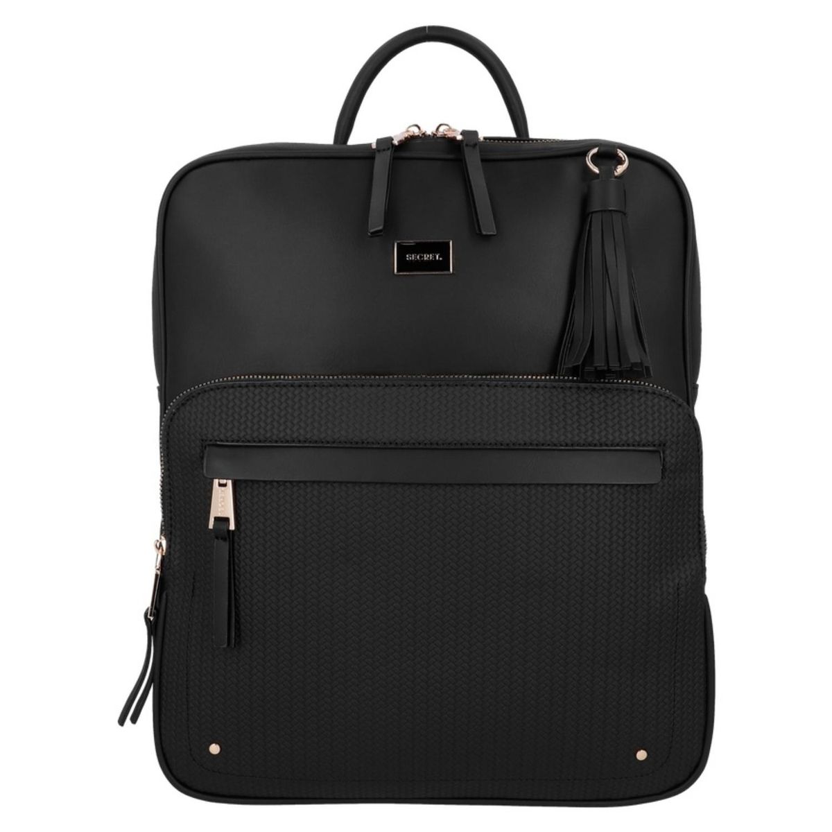 SECRET - Mochila Mujer Porta Laptop 14" Akraness ST6 Extra Grande Negro Secret