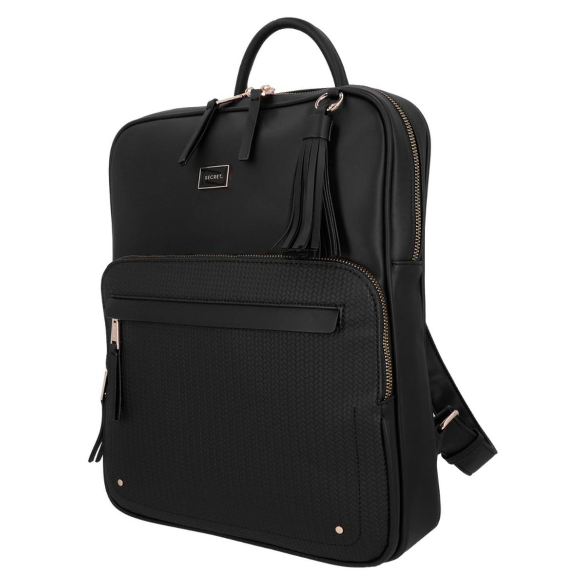 SECRET - Mochila Mujer Porta Laptop 14" Akraness ST6 Extra Grande Negro Secret