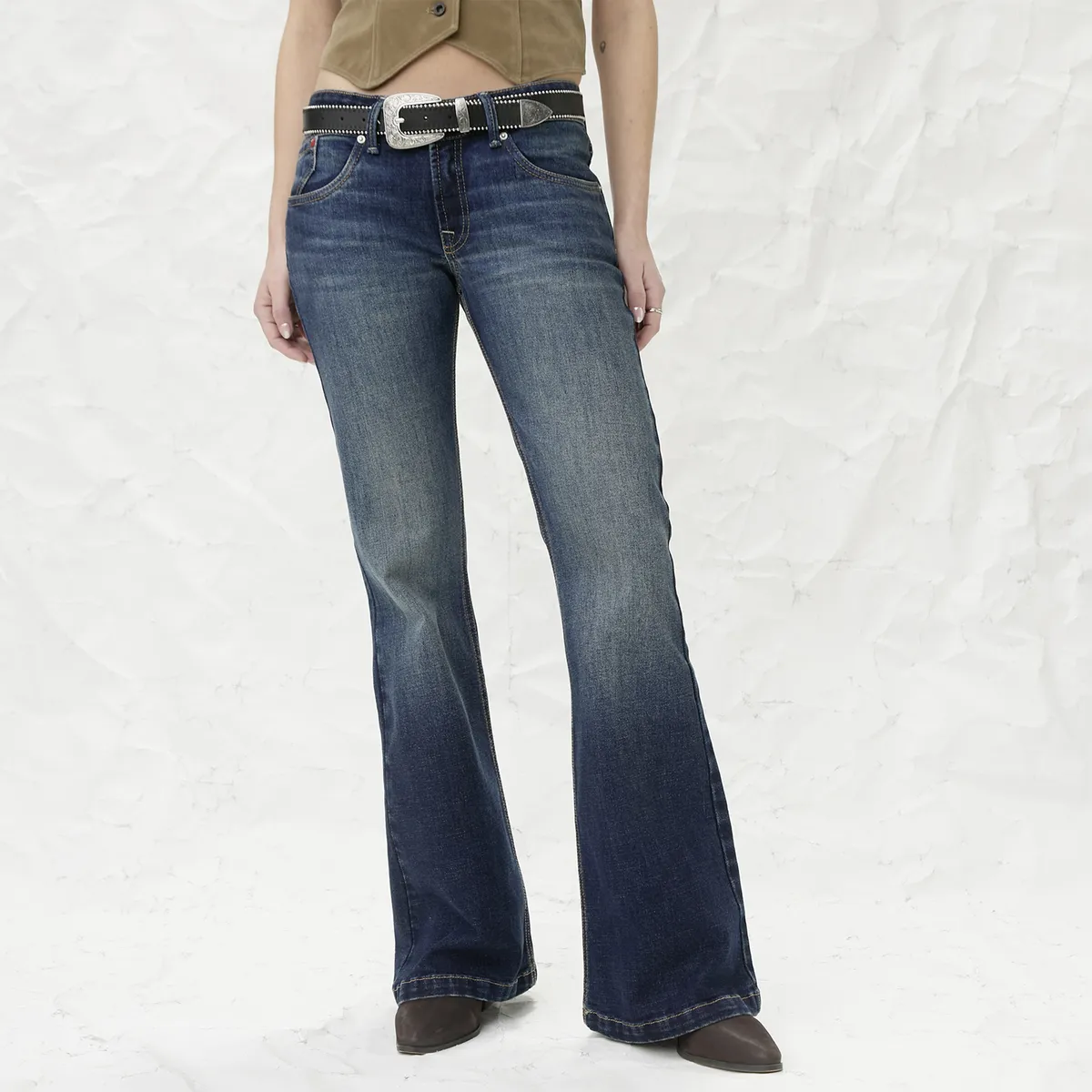 AMERICANINO - Jeans Flare Tiro Medio Mujer Americanino