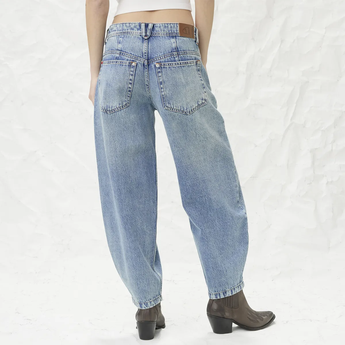 AMERICANINO - Jeans Tapered Tiro Medio Mujer Americanino