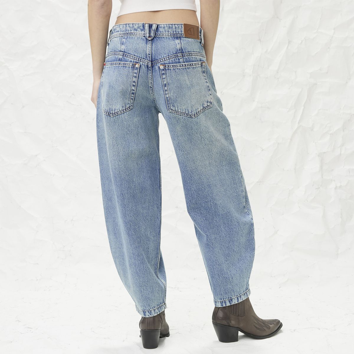 AMERICANINO - Jeans Balloon Tiro Medio Mujer Americanino