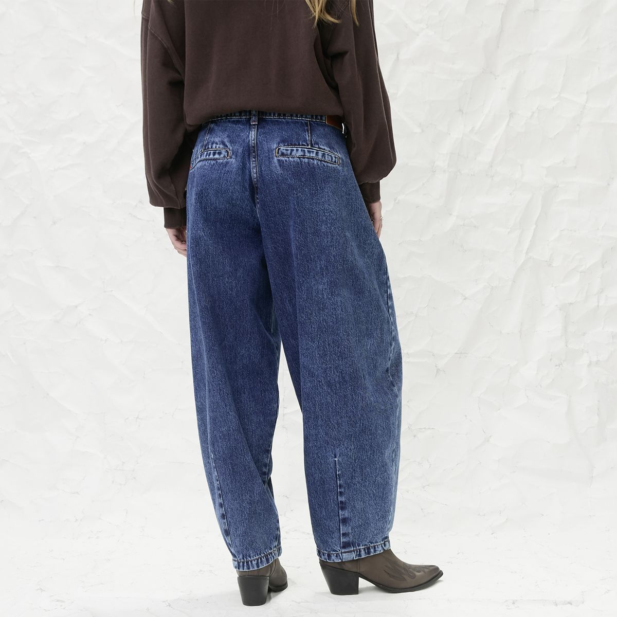 AMERICANINO - Jeans Balloon Tiro Medio Mujer Americanino