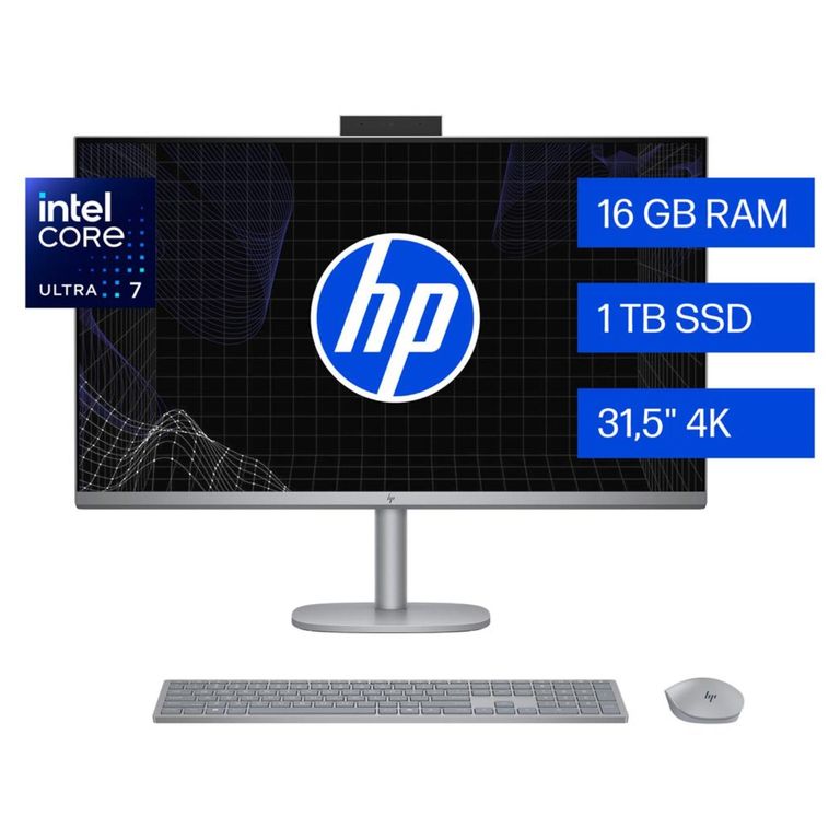 All in One HP OmniStudio X 32-c0001la, Intel Core Ultra 7, 16 GB RAM, 1 TB SSD, 31.5" 4K UHD