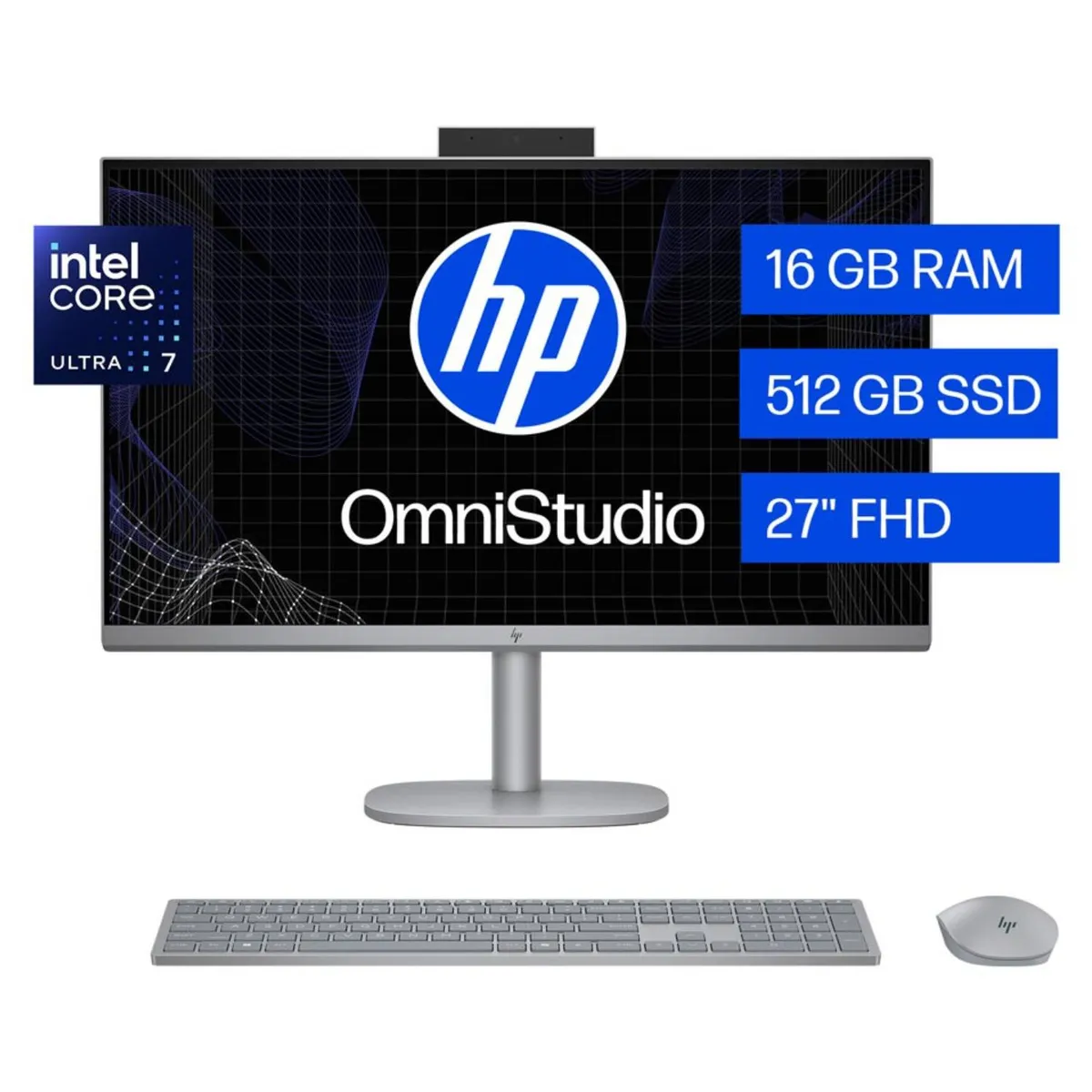 HP - HP All in One OmniStudio X 27-cs0272la Intel Core Ultra 7, 16 GB RAM, 512 GB SSD, 27" Táctil FHD