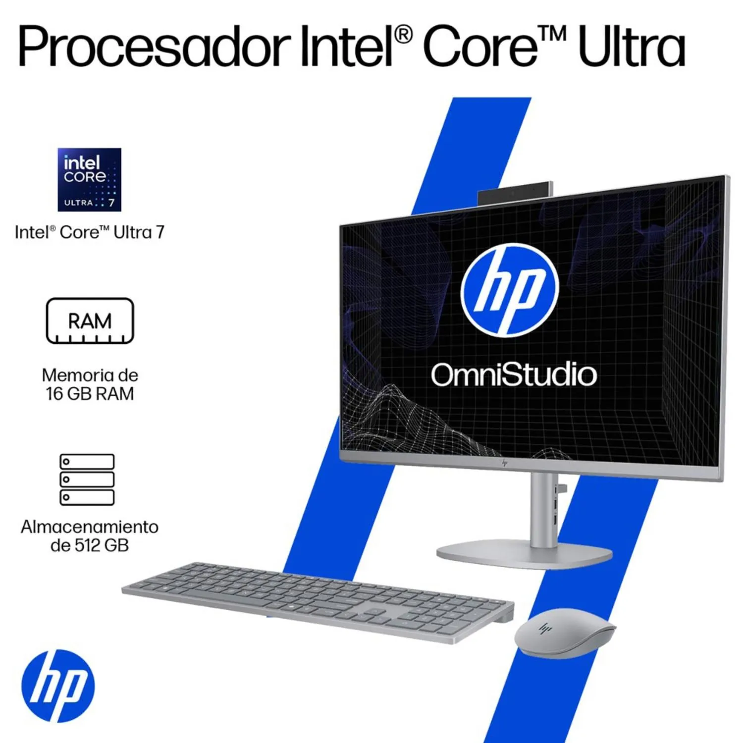 HP HP All in One OmniStudio X 27-cs0272la Intel Core Ultra 7, 16