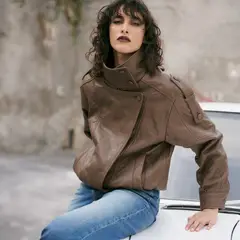 HER - Chaqueta Bowie 100% Cuero Mujer