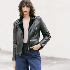 HER - Gamulan Corto Negro 100% Cuero Mujer