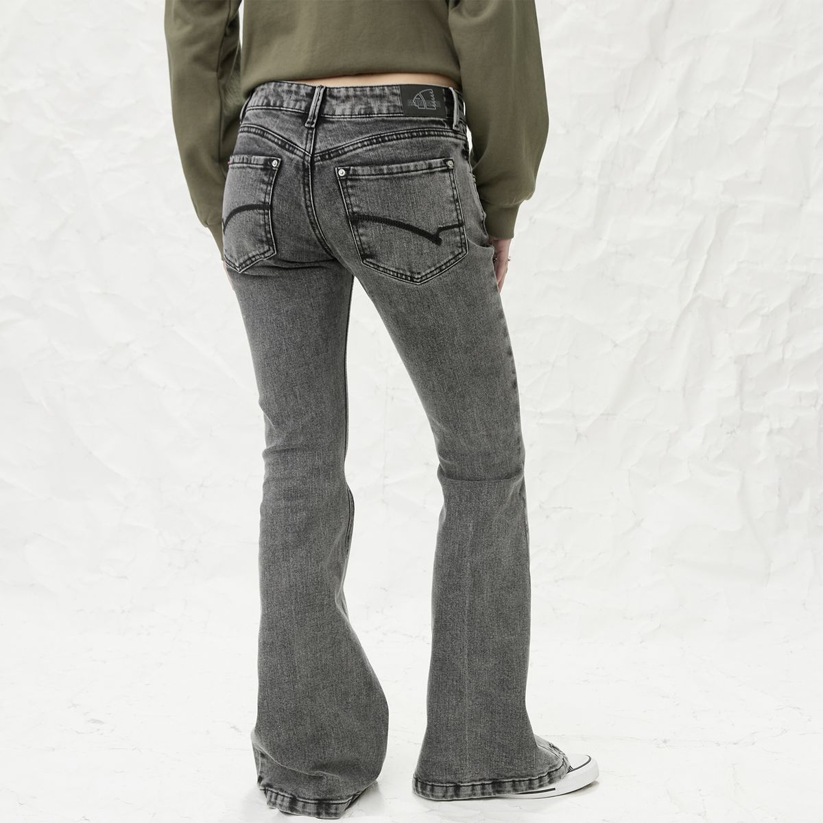AMERICANINO - Jeans Flare Tiro Medio Mujer Americanino