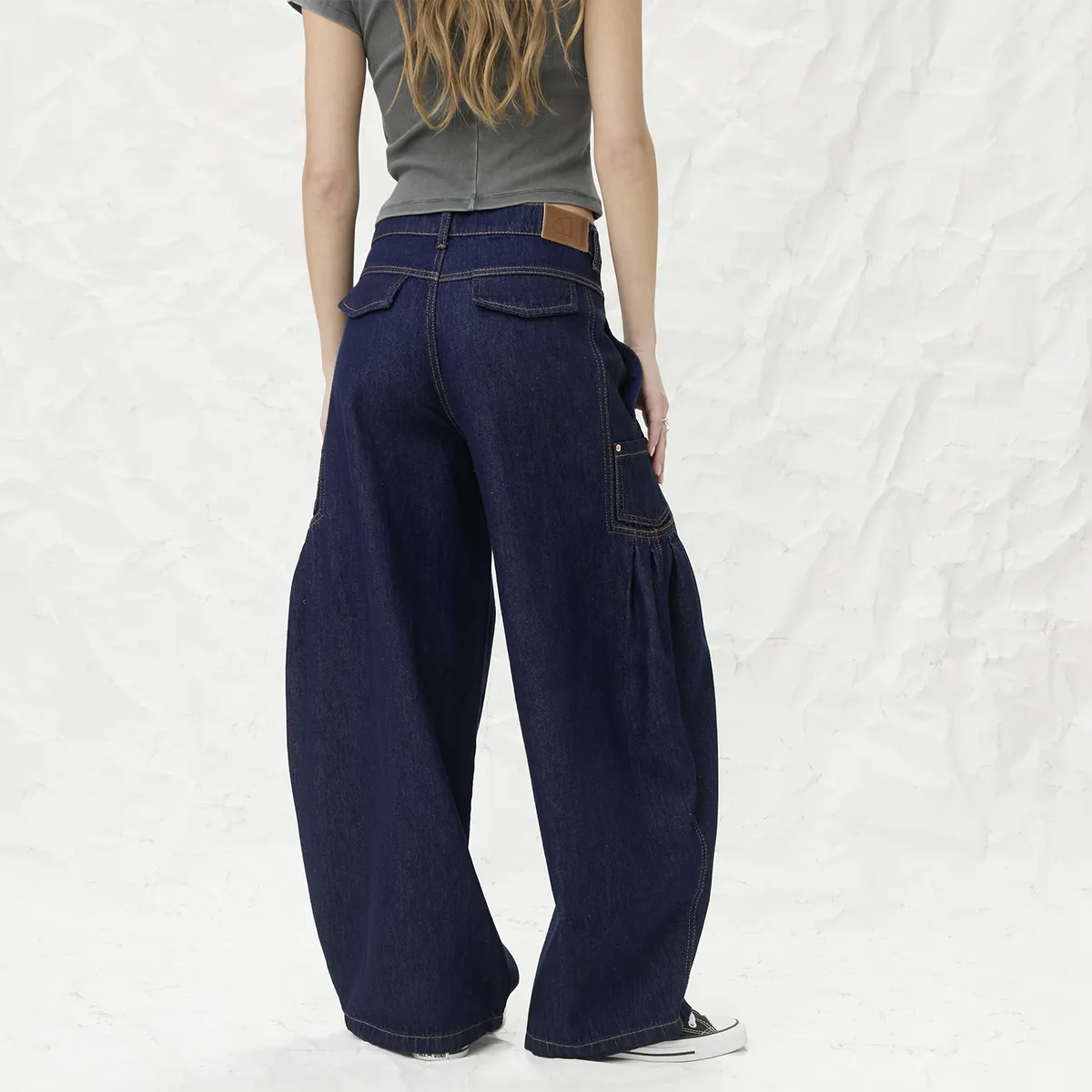 AMERICANINO - Jeans Carrot Tiro Medio Mujer Americanino