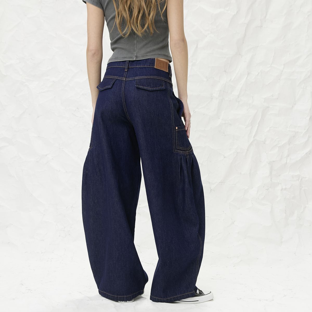 AMERICANINO - Jeans Carrot Tiro Medio Mujer Americanino