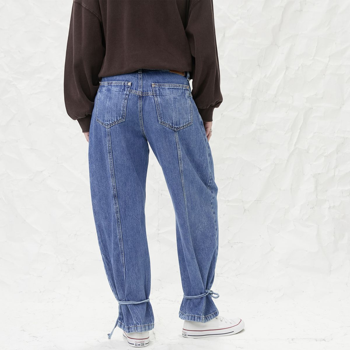 AMERICANINO - Jeans Balloon Tiro Medio Mujer Americanino