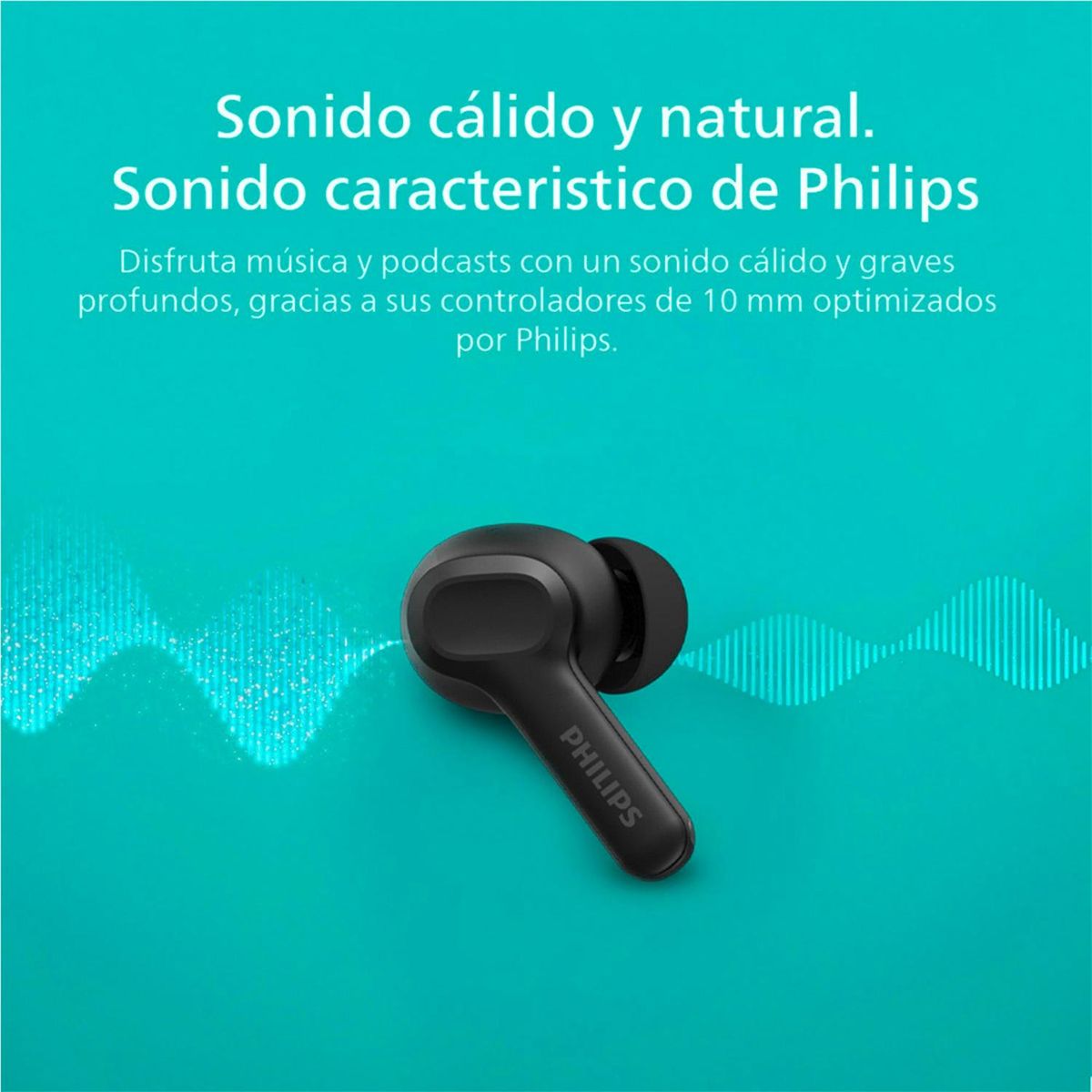 PHILIPS - Audífonos Philips TAT1109 TWS Negro