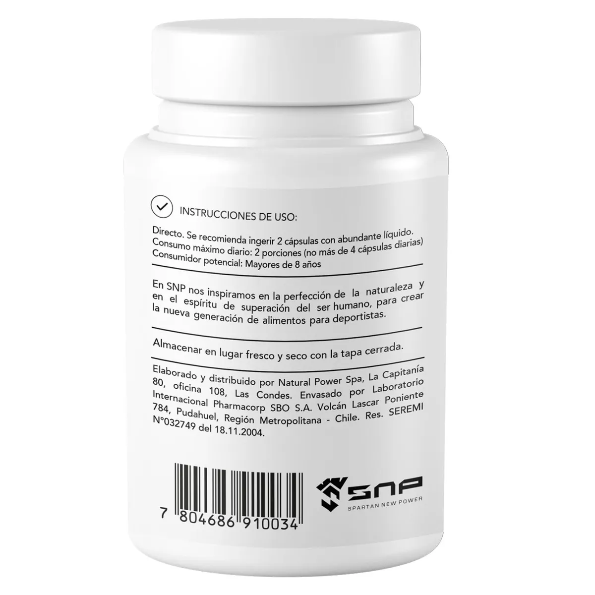 SNP - Cápsulas Cúrcuma Pimienta 33g Protein Hidrolizada 907gr Snp