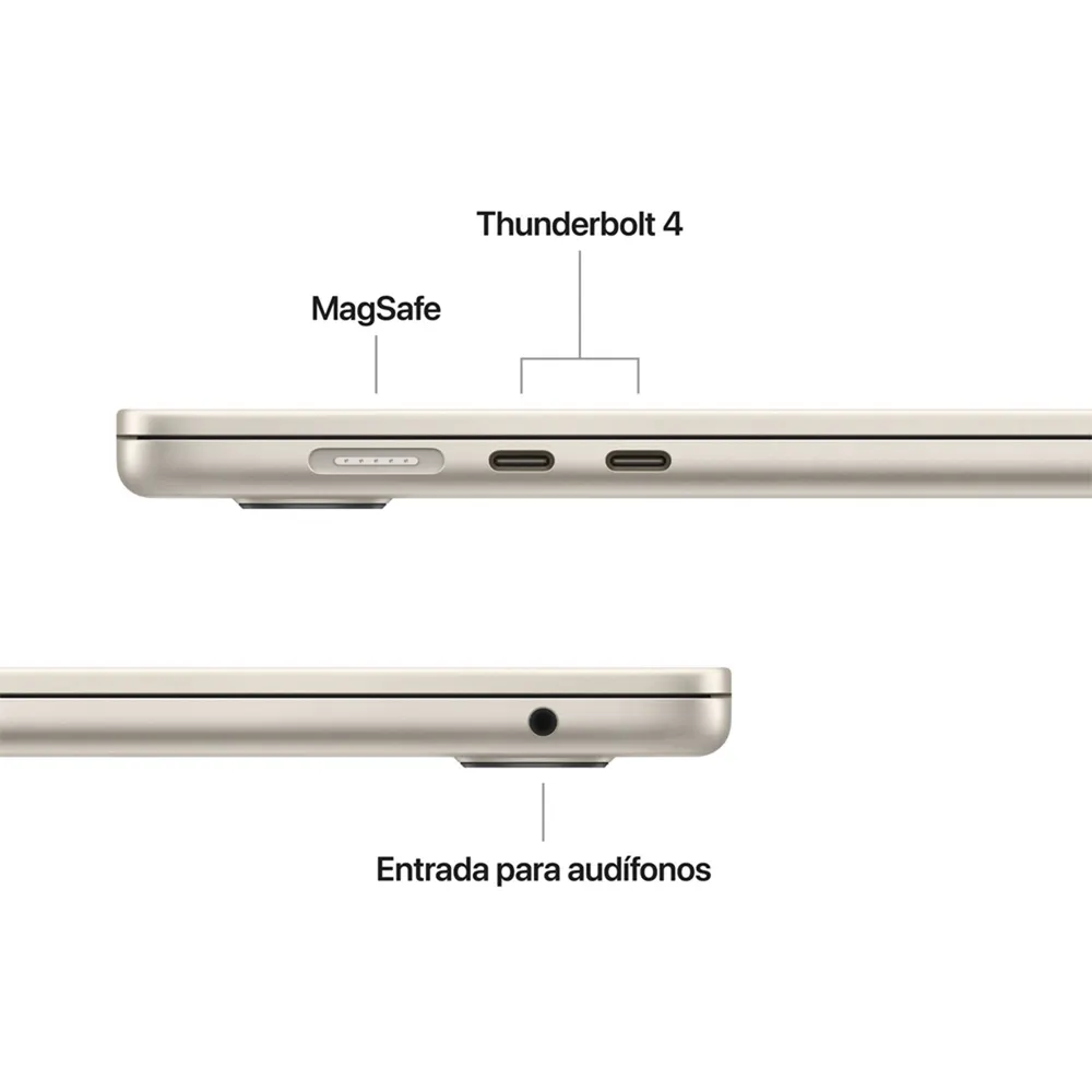 MacBook Air 15.3" (Chip M5 (10n CPU, 10n GPU), 16GB RAM) - Blanco Estelar / 512 GB, foto 6