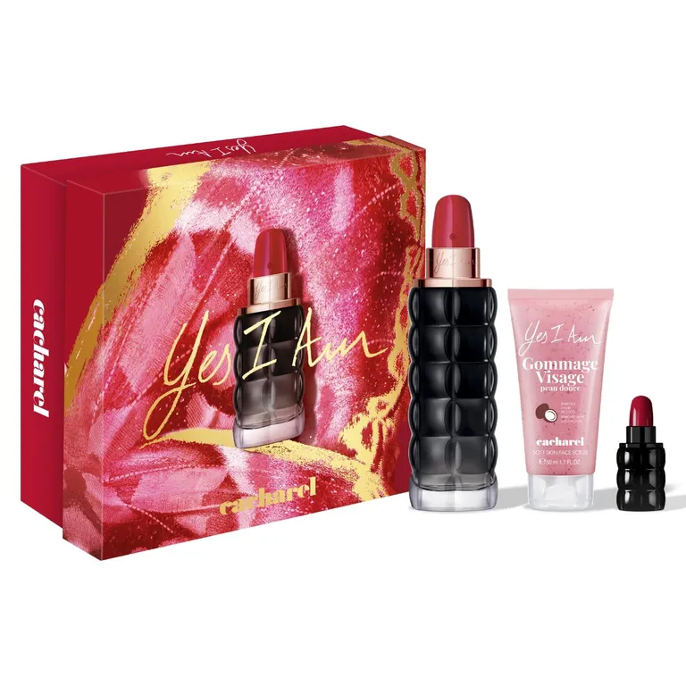 Set Perfume Yes I Am EDP Mujer 75 Ml + Scrub 50 Ml + Miniatura 5 Ml