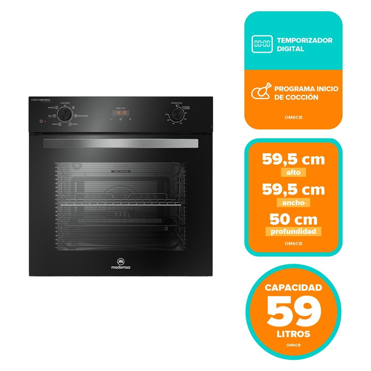 MADEMSA - Horno Empotrable OM6CB Mademsa