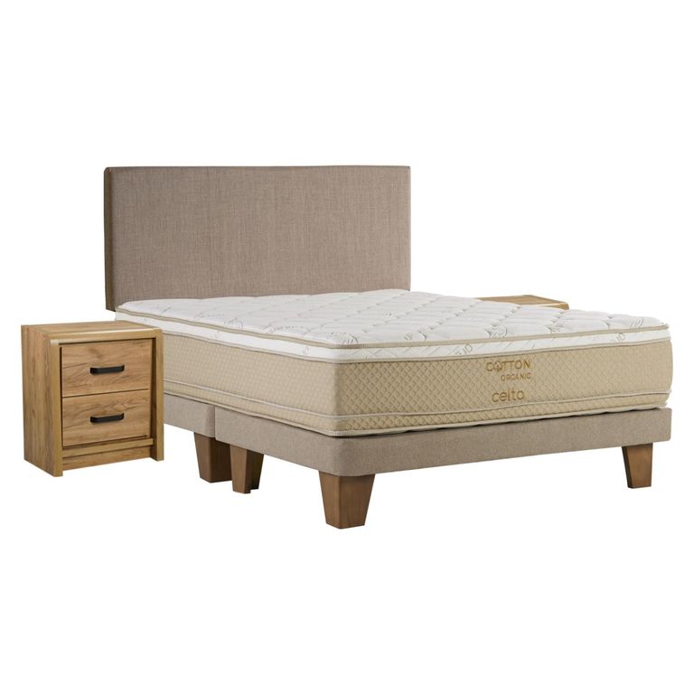Cama Europea Cotton Organic Super King