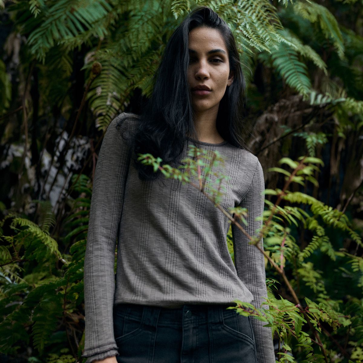 WILD LAMA - Polera Pampa Orgánica Mujer Wild Lama