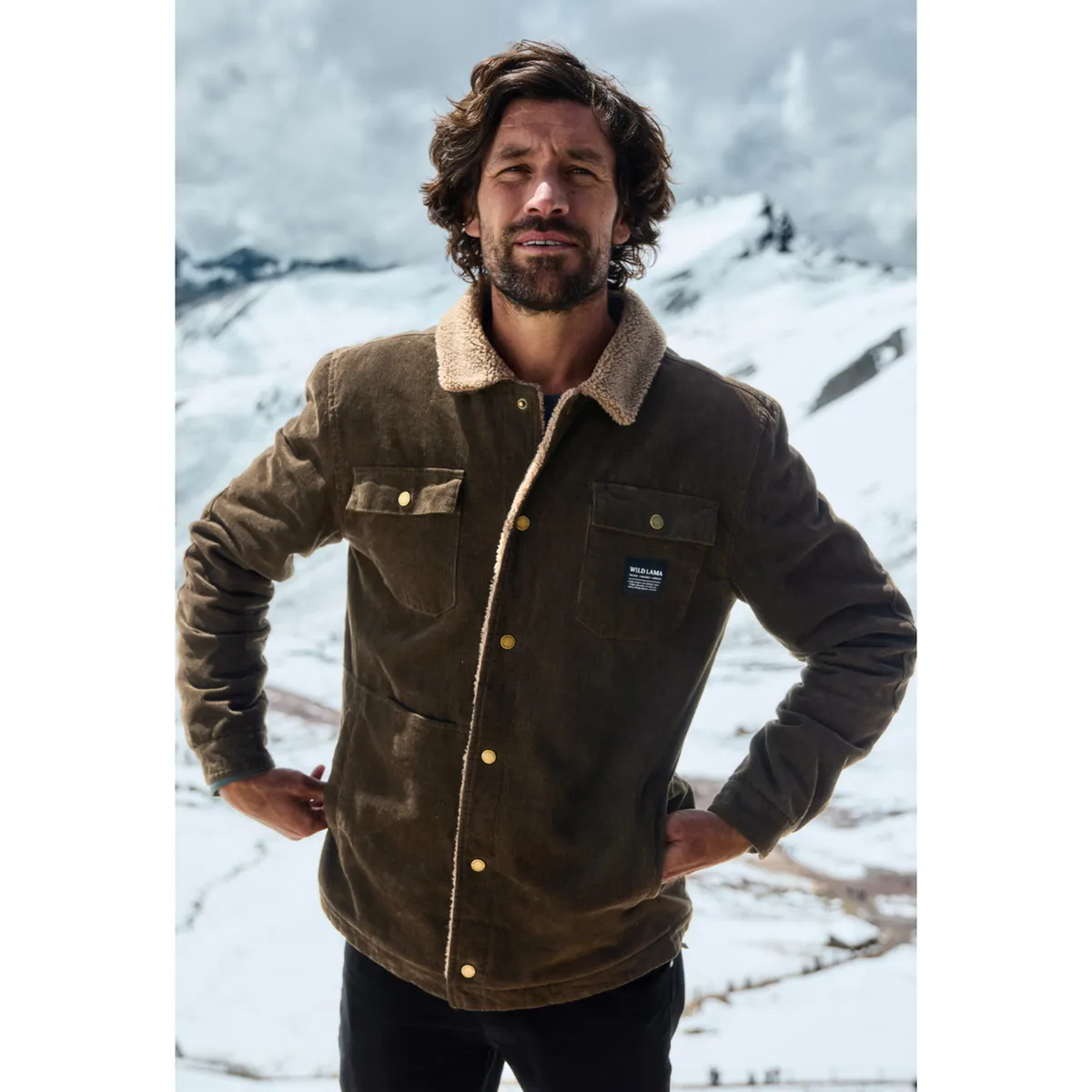 WILD LAMA - Chaqueta Cordero Orgánica Hombre Wild Lama