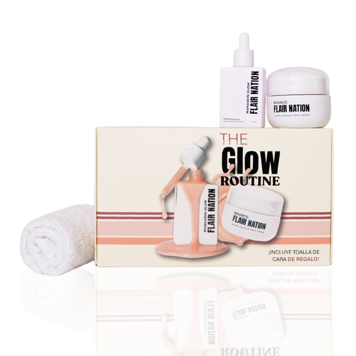 FLAIR NATION - Set Bounce Crema Microcápsulas + Sérum Antioxidante Mandarin Glow Flair Nation