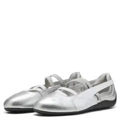 PUMA - Speedcat Ballet Zapatilla Urbana Mujer Cuero Plateado
