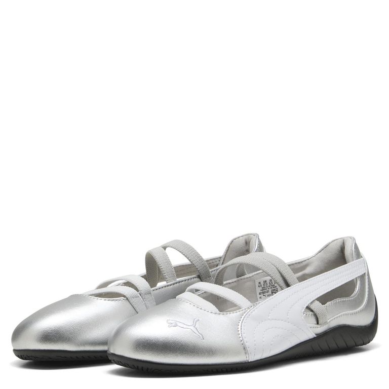 Speedcat Ballet Zapatilla Urbana Mujer Cuero Plateado